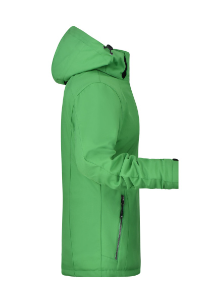 Wintersoftshelljacke Toria, tailliert geschnitten, Farbe: apfelgrün, Größe: M