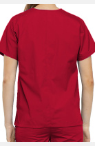 Unisex-Kasack Lillian von Cherokee 2 Seitentaschen-rot-XL