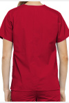 Unisex-Kasack WWE4700 2 Seitentaschen-rot-3XL