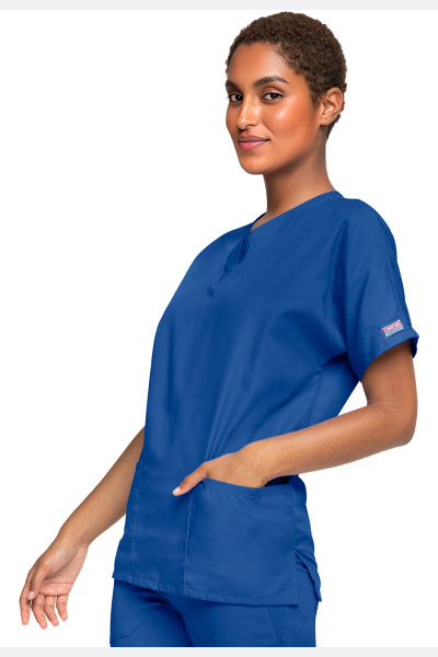 Unisex Kasack WWE4700 von Cherokee mit 2 Seitentaschen, Farbe: dunkelblau, Größe: XXS