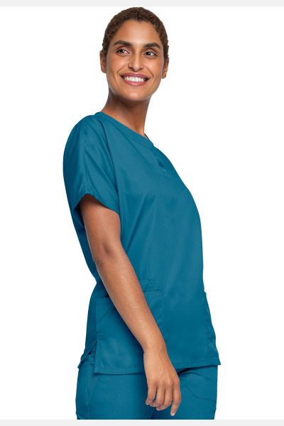 Unisex Kasack WWE4700 von Cherokee mit 2 Seitentaschen, Farbe: karibikblau, Größe: XXS