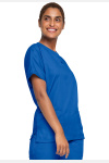 Unisex Kasack WWE4700 von Cherokee mit 2 Seitentaschen, Farbe: royal, Größe: XXS