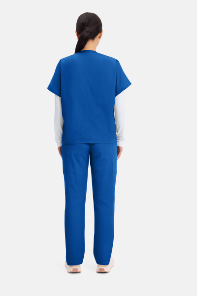 Unisex-Kasack Lillian von Cherokee Brusttasche-royal-XXS