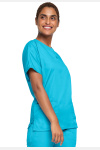 Unisex Kasack WWE4700 von Cherokee mit 2 Seitentaschen, Farbe: türkis, Größe: XXS