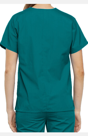 Unisex-Kasack Lillian von Cherokee 2 Seitentaschen-teal-XXS