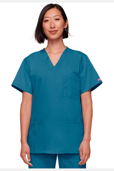 Unisex-Kasack WWE4876 von Cherokee, Farbe: karibikblau, Größe: XXS