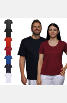 Damen T-Shirt Carestin, tailliert geschnitten, Farbe: rot, Größe: XS