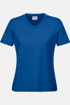 Damen T-Shirt carestin mit V-Ausschnitt, tailliert geschnitten, Farbe: royal, Größe: M