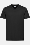 Herren T-Shirt carestin mit V-Ausschnitt, gerade geschnitten, Farbe: schwarz, Größe: XL