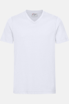 Herren T-Shirt carestin mit V-Ausschnitt, gerade geschnitten, Farbe: weiß, Größe: XL