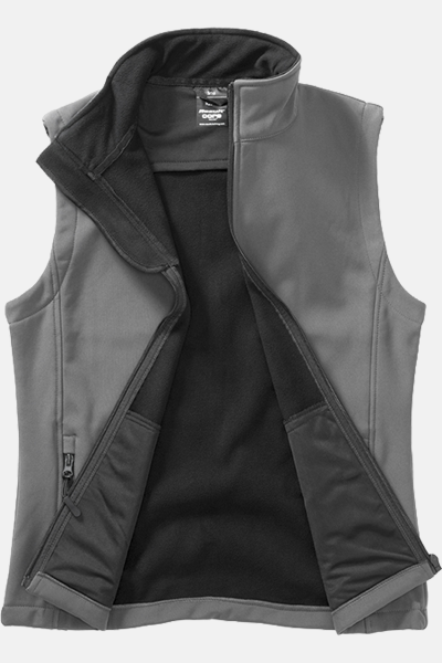 Softshell Weste Nario, gerade geschnitten, Farbe: grau,...