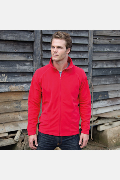Unisex Fleecejacke Noe, Farbe: rot, Größe: M