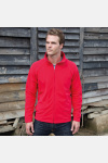 Unisex Fleecejacke Noe, Farbe: rot, Größe: M