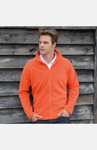 Unisex Fleecejacke Noe, Farbe: orange, Größe: XS