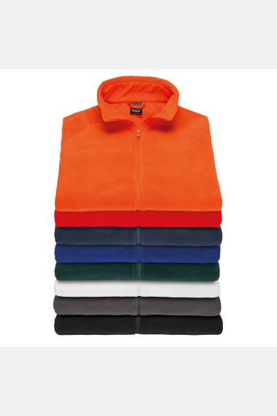 Unisex Fleecejacke Noe, Farbe: orange, Größe: L