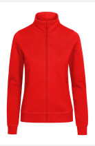 Sweatjacke Antonia, tailliert geschnitten, tailliert geschnitten, Farbe: rot, Größe: S