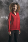 Sweatjacke Vandina, tailliert geschnitten, tailliert geschnitten, Farbe: rot, Größe: M