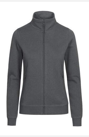 Sweatjacke Antonia, tailliert geschnitten, tailliert geschnitten, Farbe: grau, Größe: S