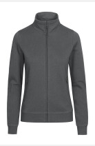 Sweatjacke Antonia, tailliert geschnitten, tailliert geschnitten, Farbe: grau, Größe: S