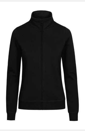 Sweatjacke Antonia, tailliert geschnitten, tailliert geschnitten, Farbe: schwarz, Größe: S