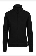 Sweatjacke Antonia, tailliert geschnitten, tailliert geschnitten, Farbe: schwarz, Größe: S