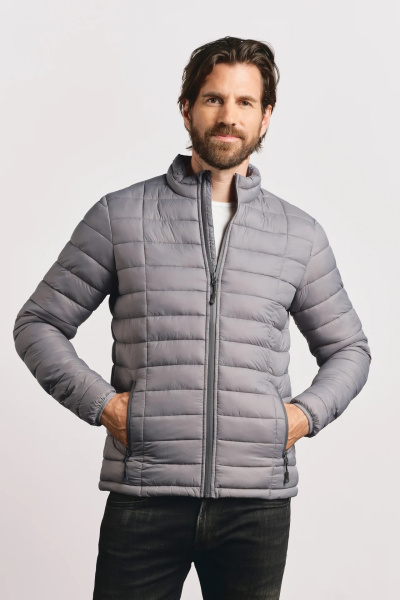 Men’s Padded Jacket new light grey Größe L