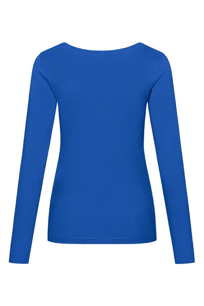 Langarmshirt Tanira, tailliert geschnitten, Farbe: royal, Größe: S