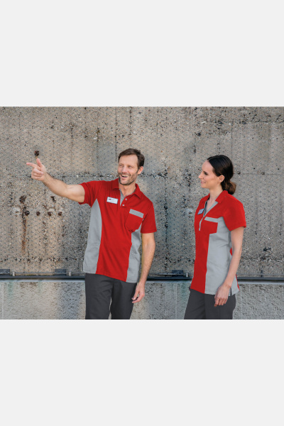 Unisex-Polokasack Giulio, Farbe: rot/grau,...