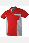 Unisex-Polokasack Giulio, Farbe: rot/grau, Größe: S