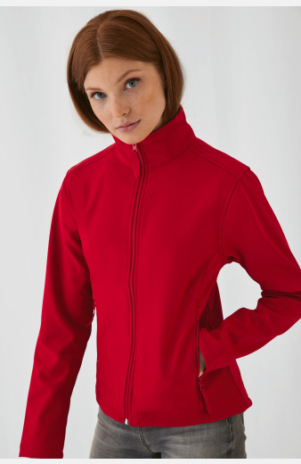 Softshelljacke Patricia, tailliert geschnitten, Farbe: rot, Größe: XS