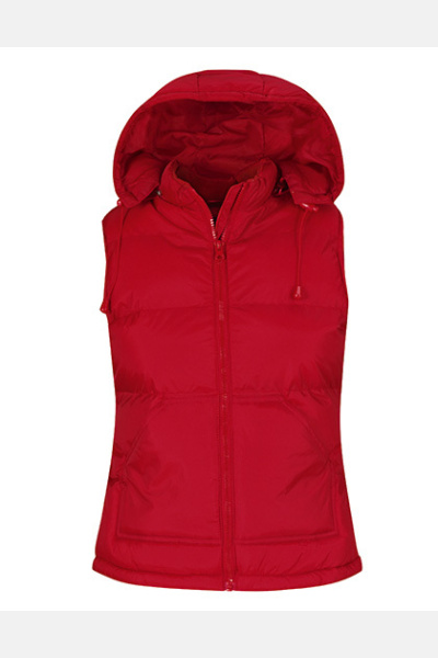 Weste  Feyla, tailliert geschnitten, Farbe: rot, Größe: S