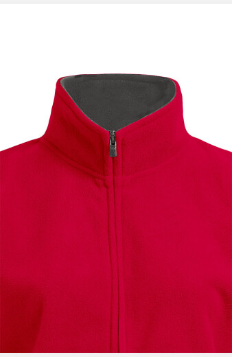 Tailliert Fleecejacke Nadja , tailliert geschnitten, Farbe: rot, Größe: XS