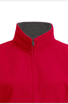 Tailliert Fleecejacke Nadja , tailliert geschnitten, Farbe: rot, Größe: XS