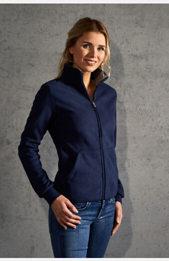 Tailliert Fleecejacke Nadja , tailliert geschnitten, Farbe: navy, Größe: XS