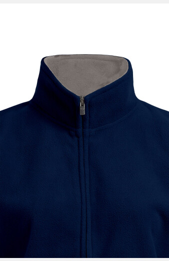 Tailliert Fleecejacke Nadja , tailliert geschnitten, Farbe: navy, Größe: XS