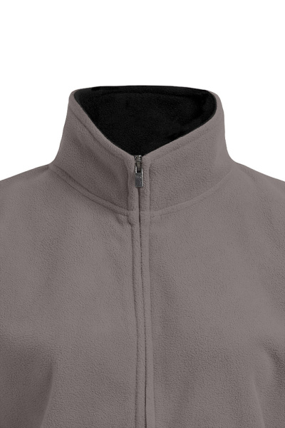 Tailliert Fleecejacke Nadja, tailliert geschnitten, Farbe: grau, Größe: S