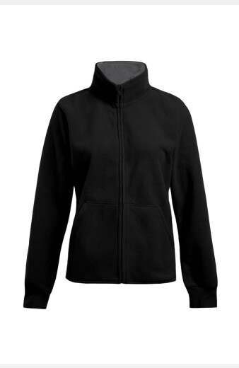 Tailliert Fleecejacke Nadja , tailliert geschnitten, Farbe: schwarz, Größe: XS