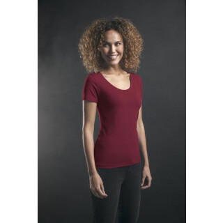 T-Shirt Kiana, tailliert geschnitten, Farbe: bordeaux,...