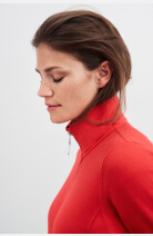 Sweatshirtjacke Valentina, tailliert geschnitten, Farbe: rot, Größe: S