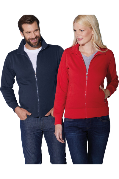 Tailliert geschnittene Sweatshirtjacke Ilyra, Farbe: rot, Größe: M