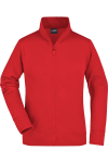 Tailliert geschnittene Sweatshirtjacke Ilyra, Farbe: rot, Größe: M