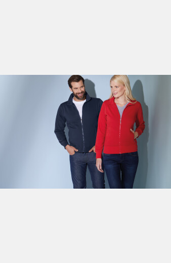 Sweatshirtjacke Valentina, tailliert geschnitten, Farbe: navy, Größe: S