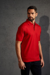 Jersey Polo Edran, gerade geschnitten, Farbe: rot, Größe: M