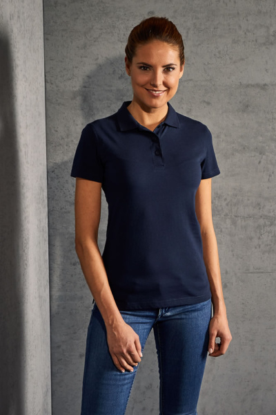 Jersey Polo Edria, tailliert geschnitten, Farbe: navy,...