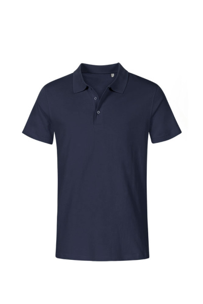 Jersey Polo Edran, gerade geschnitten, Farbe: navy,...