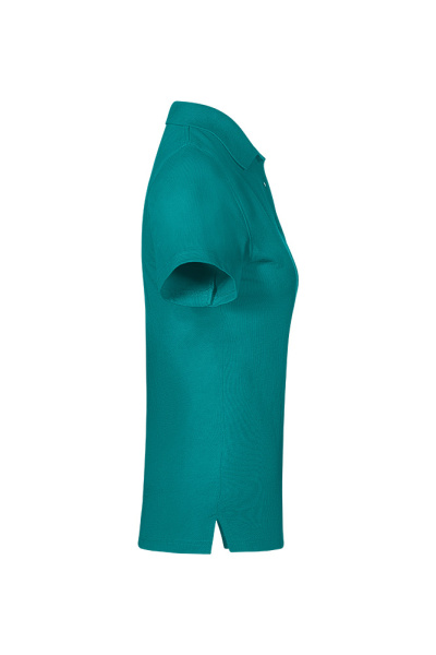 Jersey Polo Edria, tailliert geschnitten, Farbe: türkis, Größe: M