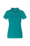 Jersey Polo Edria, tailliert geschnitten, Farbe: türkis, Größe: M