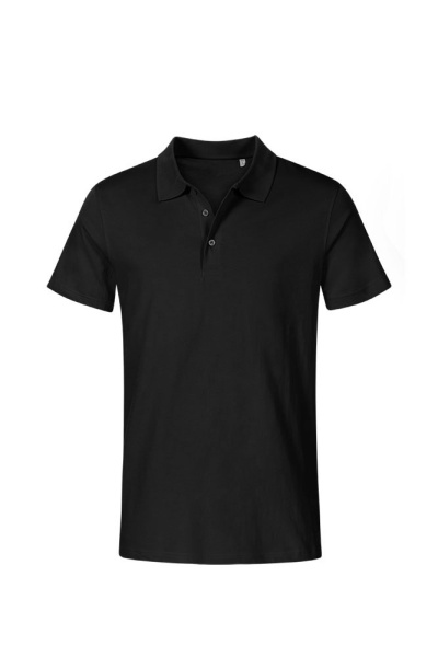 Jersey Polo Edran, gerade geschnitten, Farbe: schwarz,...