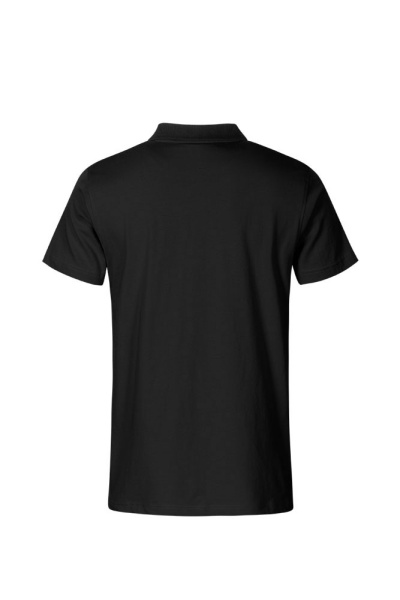 Jersey Polo Edran, gerade geschnitten, Farbe: schwarz, Größe: M