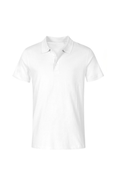 Jersey Polo Edran, gerade geschnitten, Farbe: weiß,...